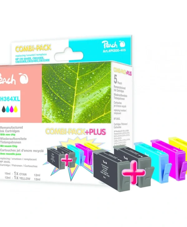 Peach Συμβατό Μελάνι Εκτυπωτή InkJet HP HP 364XL Πολλαπλό (Color) 1τμχ