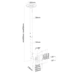 Newstar FPMA-C060BLACK Οροφής έως 40" και 20kg FPMA-C060BLACK - Image 5