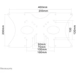 Neomounts Επιτοίχια Βάση Οθόνης έως 52" Ασημί (PMA-VESA400) - Image 3