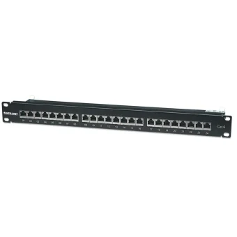 Intellinet Patch Panel Shielded για Rack 1U 19" 24 Θυρών cat6 Μαύρο