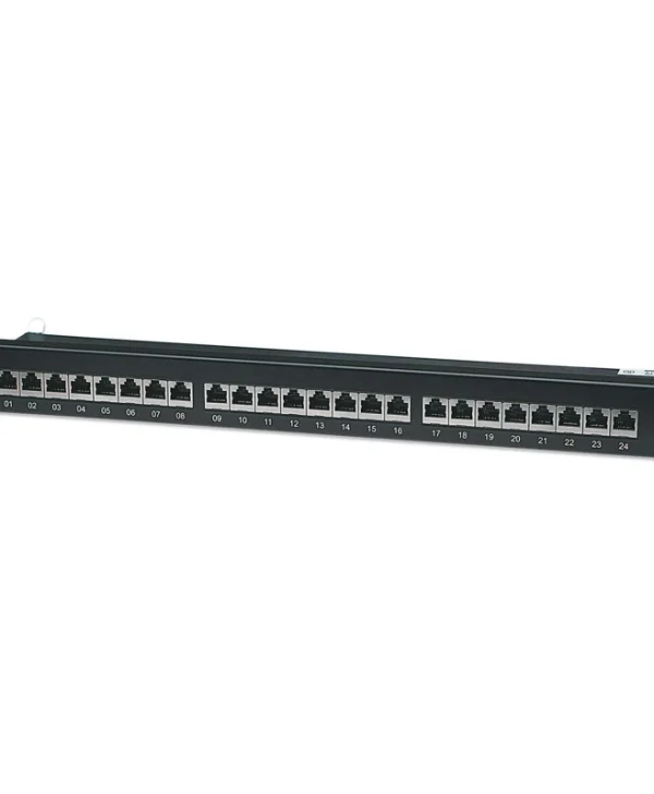 Intellinet Patch Panel Shielded για Rack 1U 19" 24 Θυρών cat6 Μαύρο