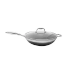 Kohersen Wok από Αλουμίνιο Με Καπάκι 32cm