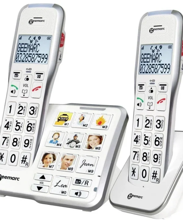 Geemarc Amplidect 595-2 Ασύρματο Τηλέφωνο Λευκό