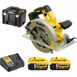 Dewalt Δισκοπρίονο Brushless 18V 2x5Ah με Σύστημα Αναρρόφησης