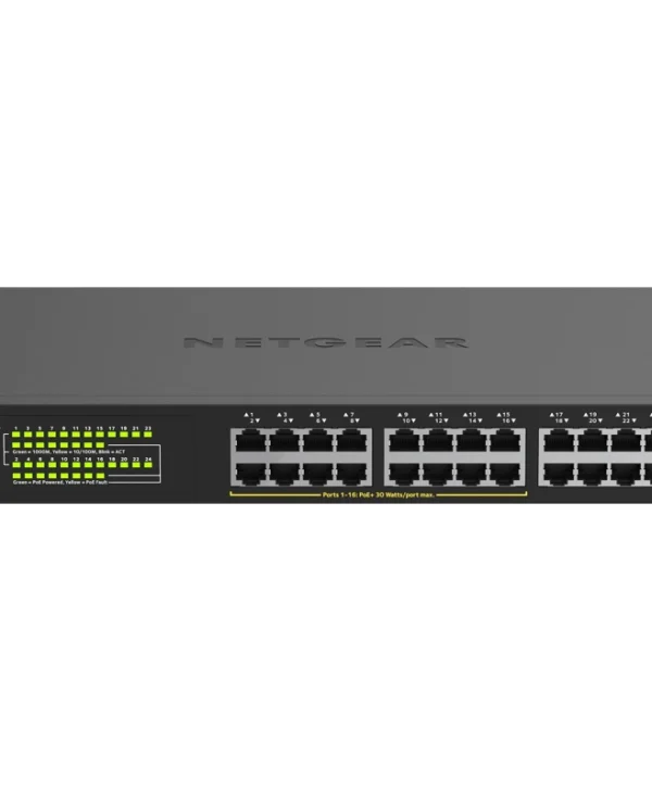 NetGear GS324P Unmanaged L2 PoE+ Switch με 24 Θύρες Gigabit (1Gbps) Ethernet