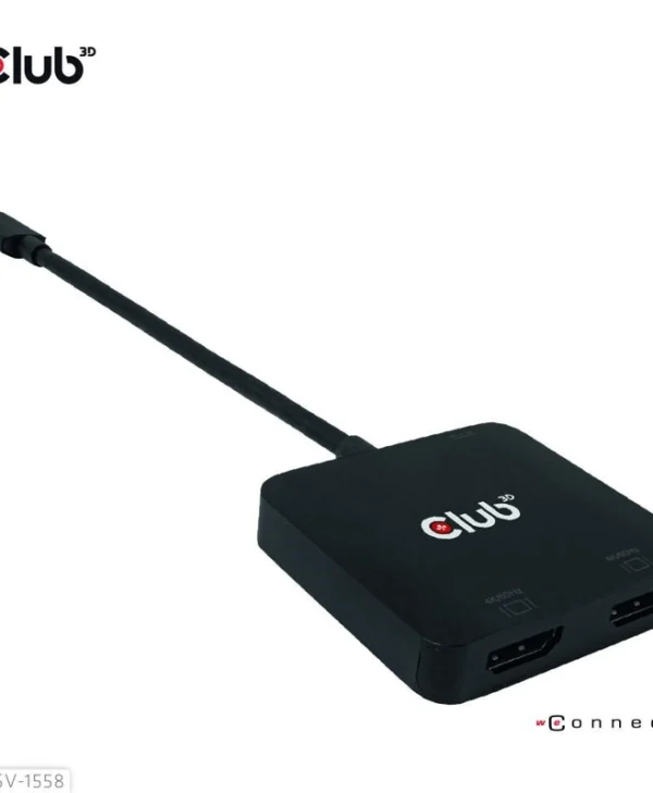 Club3D USB-C Docking Station με HDMI/DisplayPort 4K PD Μαύρο (CSV-1558) CSV-1558
