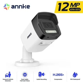 Annke I91DD IP Κάμερα Παρακολούθησης 12MP Αδιάβροχη με Μικρόφωνο και Φακό 2.8mm I91DD
