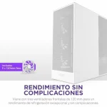 NZXT H7 Flow (2024) Gaming Midi Tower Κουτί Υπολογιστή με Πλαϊνό Παράθυρο Λευκό - Image 5