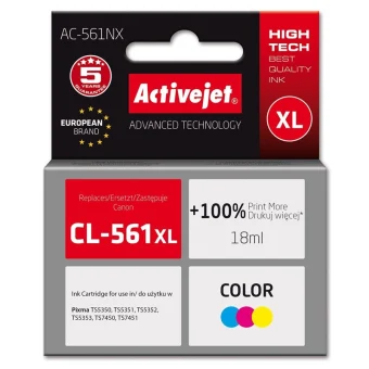 Active Jet Συμβατό Μελάνι Εκτυπωτή InkJet Brother CL-561XL 18ml Πολλαπλό (Color) 1τμχ