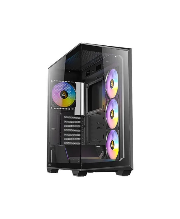 Antec C3 ARGB Midi Tower Κουτί Υπολογιστή με Πλαϊνό Παράθυρο Μαύρο