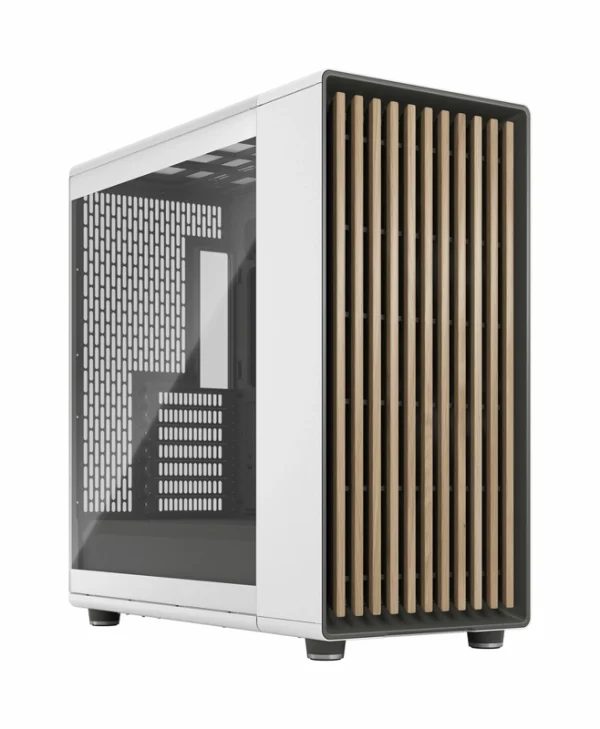 Fractal Design FD-C-NOR1X-04 Gaming Midi Tower Κουτί Υπολογιστή με Πλαϊνό Παράθυρο Chalk White FD-C-NOR1X-04