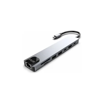 Inca ITPC-7T USB-C Docking Station με HDMI 4K PD Ethernet Ασημί ITPC-7T