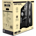 Inca EMG-17XN Gaming Midi Tower Κουτί Υπολογιστή με Πλαϊνό Παράθυρο και RGB Φωτισμό Μαύρο EMG-17XN - Image 10