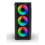 Inca EMG-15XN Midi Tower Κουτί Υπολογιστή με Πλαϊνό Παράθυρο και RGB Φωτισμό Μαύρο EMG-15XN - Image 4
