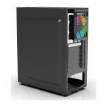 Inca EMG-15XN Midi Tower Κουτί Υπολογιστή με Πλαϊνό Παράθυρο και RGB Φωτισμό Μαύρο EMG-15XN - Image 5