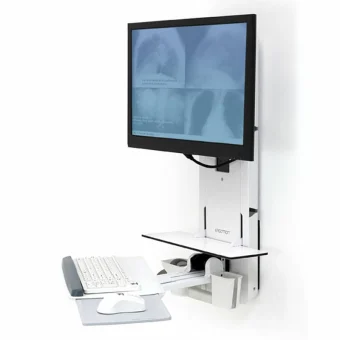 Ergotron StyleView Επιτοίχια Βάση Οθόνης έως 24" Λευκή