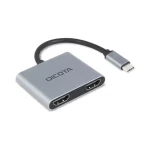 Dicota USB-C Docking Station με HDMI 4K PD και σύνδεση 2 Οθονών Γκρι (D32063) D32063