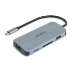 Dicota USB-C Docking Station με DisplayPort 4K PD Ethernet Ασημί (D32062) D32062