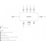 Dicota USB-C Docking Station με DisplayPort 4K PD Ethernet Ασημί (D32062) D32062 - Image 3