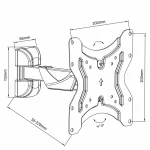 Maclean Energy MC-741 Επιτοίχια έως 42" και 25kg MC-741 - Image 3