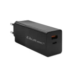 Qoltec Φορτιστής Χωρίς Καλώδιο GaN με Θύρα USB-A και Θύρα USB-C 100W Power Delivery Μαύρος (Power Pro)