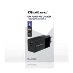 Qoltec Φορτιστής Χωρίς Καλώδιο GaN με Θύρα USB-A και Θύρα USB-C 100W Power Delivery Μαύρος (Power Pro) - Image 5