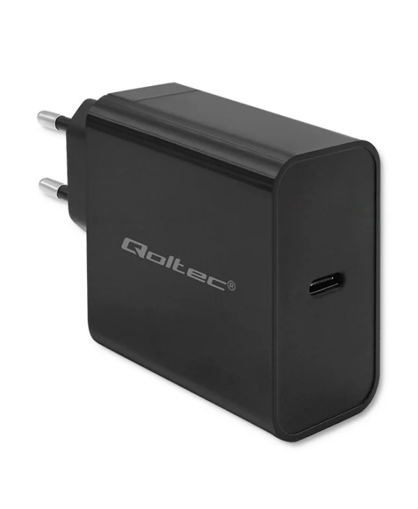 Qoltec Φορτιστής Χωρίς Καλώδιο με Θύρα USB-C 65W Power Delivery Μαύρος (Super Quick)