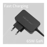 Qoltec Φορτιστής με Ενσωματωμένο Καλώδιο GaN USB-C 65W Μαύρος (Power Pro) - Image 3