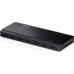TP-LINK v1 USB 3.0 Hub 7 Θυρών με σύνδεση USB-A & Θύρα Φόρτισης και Εξωτερική Παροχή Ρεύματος