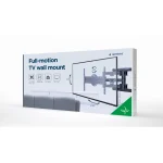 Gembird WM-80STR-01 Βάση Τηλεόρασης Τοίχου με Βραχίονα έως 80" και 50kg Μαύρο WM-80STR-01 - Image 2