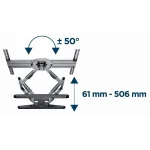 Gembird WM-80STR-01 Βάση Τηλεόρασης Τοίχου με Βραχίονα έως 80" και 50kg Μαύρο WM-80STR-01 - Image 7