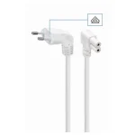 Gembird IEC C7 - IEC C7 Cable 2.5m Λευκό PC-184L-VDE-2.5M-W PC-184L-VDE-2.5M-W - Image 2