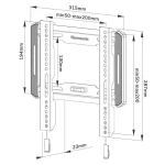 Neomounts WL30-550BL12 Βάση Τηλεόρασης Τοίχου έως 55" και 45kg WL30-550BL12 - Image 7