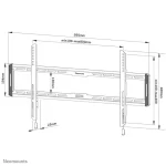 Neomounts WL30-550BL18 NEOWL30-550BL18 Βάση Τηλεόρασης Τοίχου έως 86" και 70kg WL30-550BL18 - Image 4