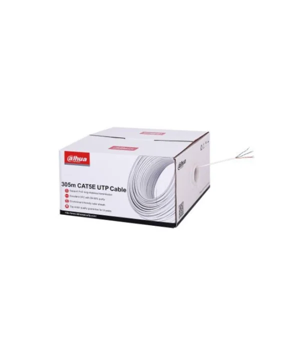 Dahua U/UTP Cat.5e Καλώδιο Δικτύου Ethernet 305m Λευκό 1τμχ