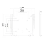 Newstar FPMA-W25BLACK Βάση Τηλεόρασης Τοίχου έως 30" και 30kg Μαύρο FPMA-W25BLACK - Image 4