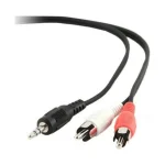 Cablexpert Καλώδιο 3.5mm male - RCA male Μαύρο 5m (CCA-458-5M) CCA-458-5M - Image 2