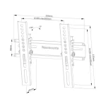 Neomounts WL35-350BL12 Βάση Τηλεόρασης Τοίχου έως 55" και 25kg WL35-350BL12 - Image 10