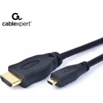 Cablexpert HDMI 1.4 Cable HDMI male - micro HDMI male 1.8m Μαύρο - Image 2