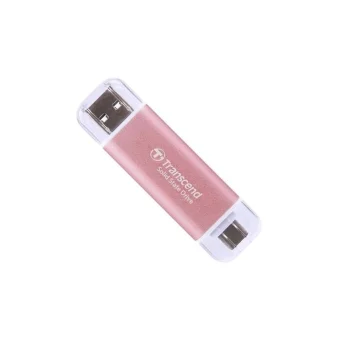 Transcend Esd310p 2.0TB USB 3.2 SSD Stick με σύνδεση USB-A & USB-C Ροζ