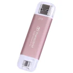 Transcend Esd310p 2.0TB USB 3.2 SSD Stick με σύνδεση USB-A & USB-C Ροζ - Image 5
