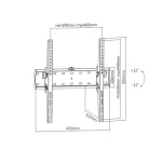 Gembird WM-55T-02 Βάση Τηλεόρασης έως 55" WM-55T-02 - Image 4