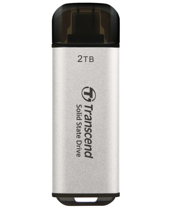 Transcend Esd300s 2TB USB 3.2 SSD Stick με σύνδεση USB-C Γκρι