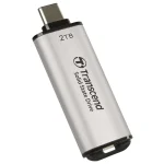 Transcend Esd300s 2TB USB 3.2 SSD Stick με σύνδεση USB-C Γκρι - Image 5