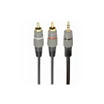 Cablexpert Καλώδιο 3.5mm male - RCA male Μαύρο 2.5m (CCA-352-2.5M) CCA-352-2.5M