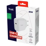 Trust Φορτιστής με Θύρα USB-C και Καλώδιο USB-C - USB-C 45W Power Delivery Λευκός (Maxo) - Image 8