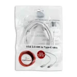 Cablexpert USB 3.0 Cable USB-C male - USB-A 36W Λευκό 1.8m (CCP-USB3-AMCM-6-W) CCP-USB3-AMCM-6-W - Image 3