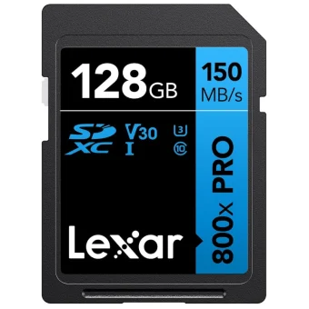 Lexar Professional 800x SDXC 128GB Class 10 U1 UHS-I με αντάπτορα
