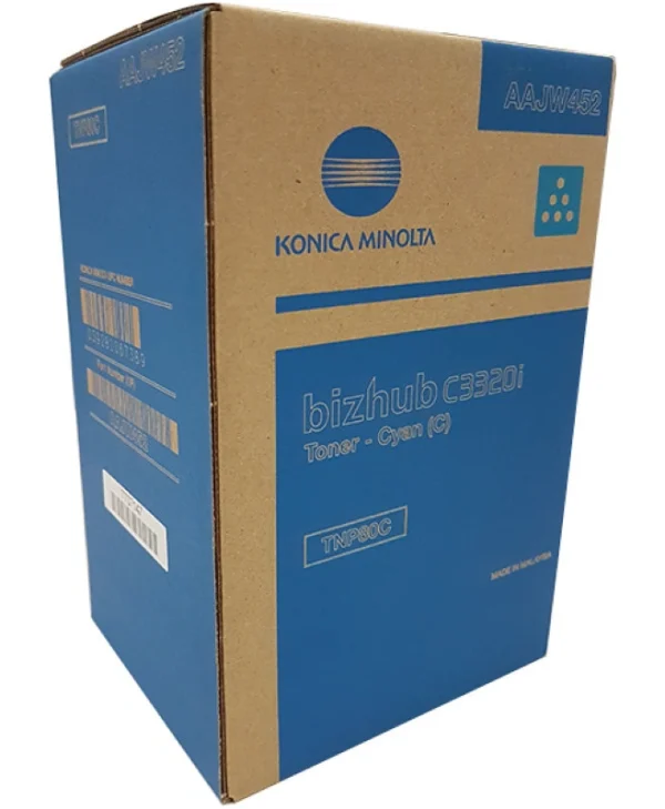 Konica Minolta TNP-80M Γνήσιο Toner Laser Εκτυπωτή Ματζέντα 9000 Σελίδων AAJW352 AAJW352