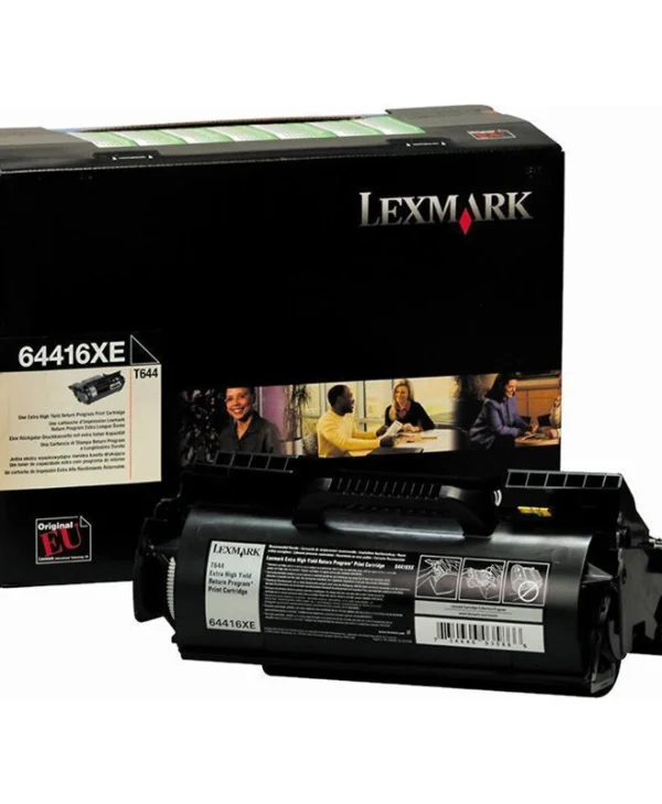 Lexmark 64016HE Γνήσιο Toner Laser Εκτυπωτή Μαύρο High Capacity 21000 Σελίδων 64016HE 64016HE